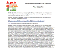 Tablet Screenshot of epfi.com